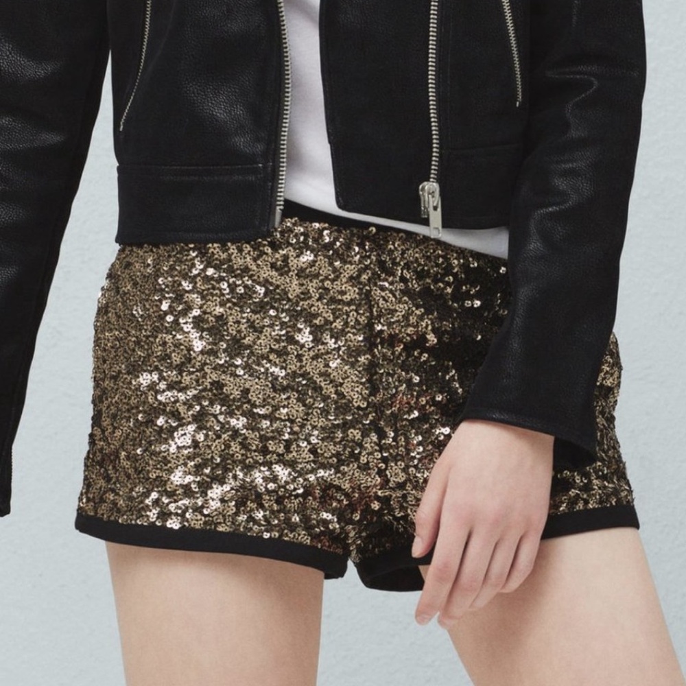 Mango sequined shorts